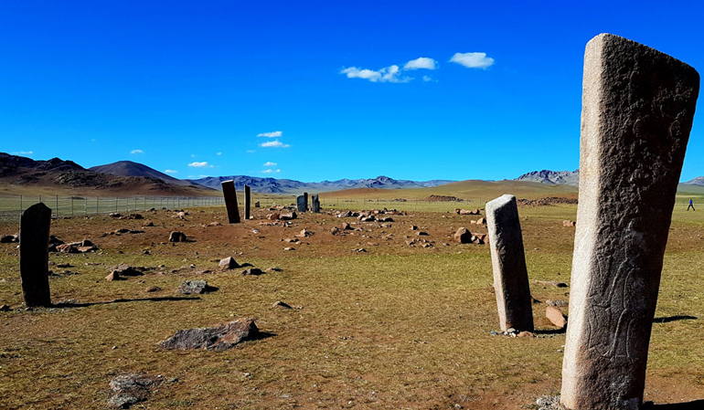 Deer stones at Uushgiin uvur