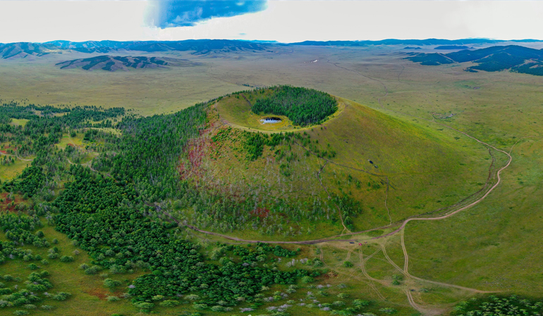 Uran togoo volcano